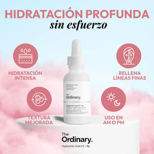 Combo The Ordinary: Ácido Hialurónico + Niacinamida