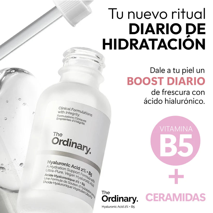 Combo The Ordinary: Ácido Hialurónico + Niacinamida