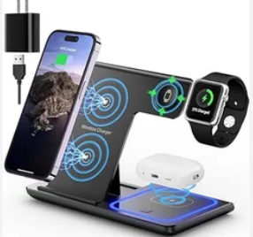 ⚡️🔋 El Cargador Inalámbrico 3 en 1 que simplifica tu día y mantiene todo listo!