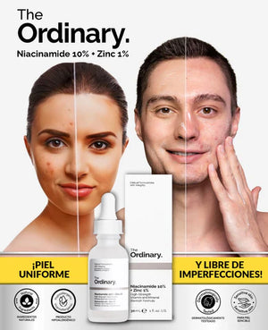 Combo The Ordinary: Ácido Hialurónico + Niacinamida