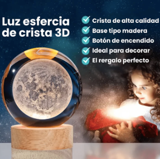 Esfera De Cristal Luz Led