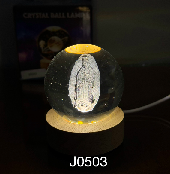 Esfera De Cristal Luz Led